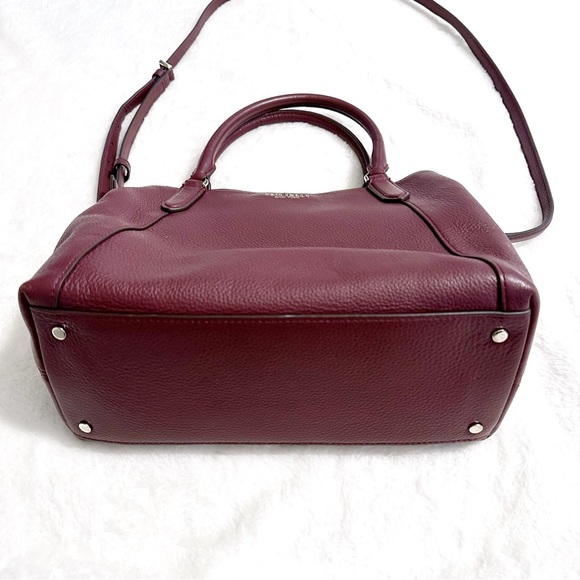 Kate Spade ♠️ JACKSON MEDIUM TRIPLE COMPARTMENT SATCHEL & MATCHING WALLET berry - Picture 8 of 15